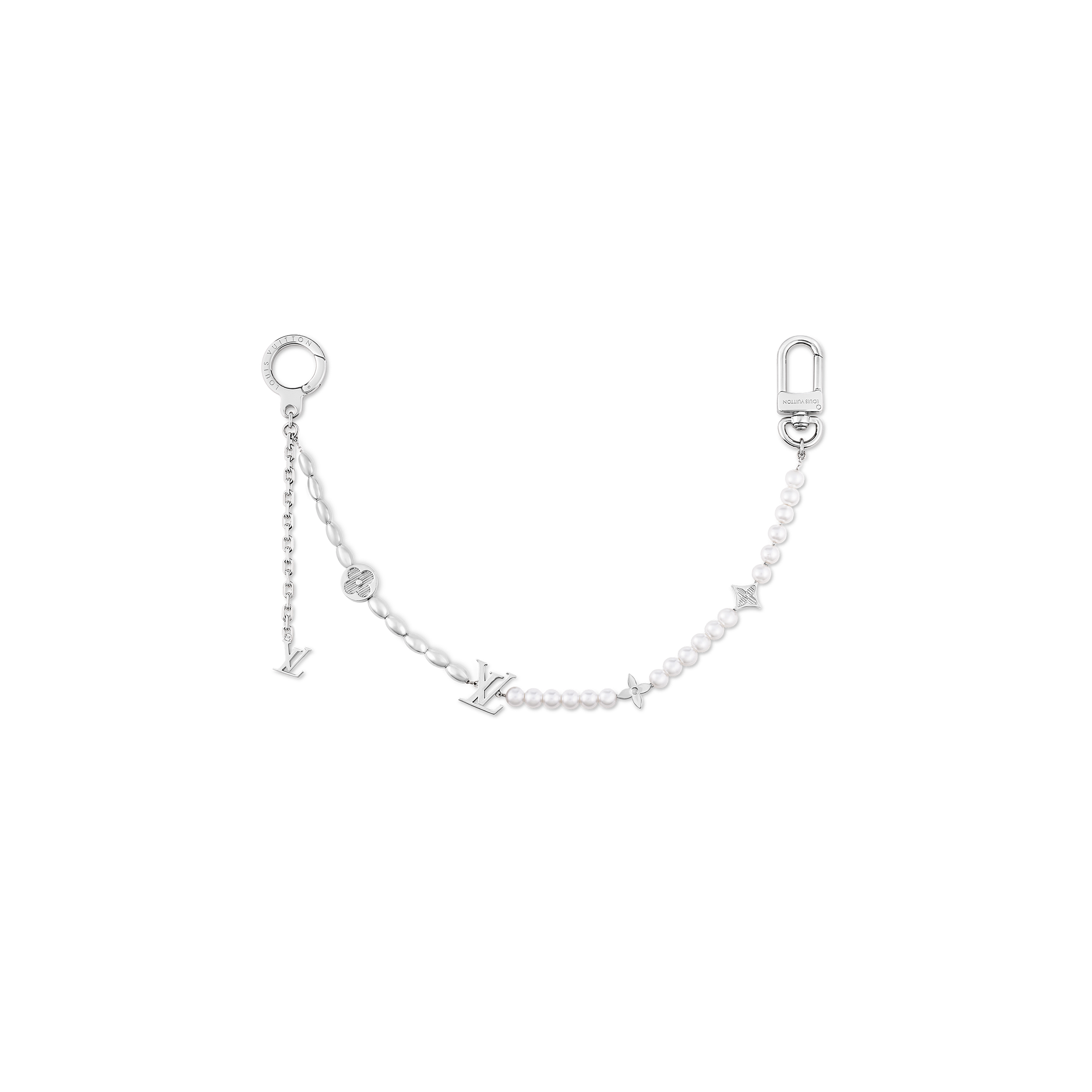 LOUIS VUITTON PEARLS FUSION BELT CHAIN AND BAG CHARM M01947